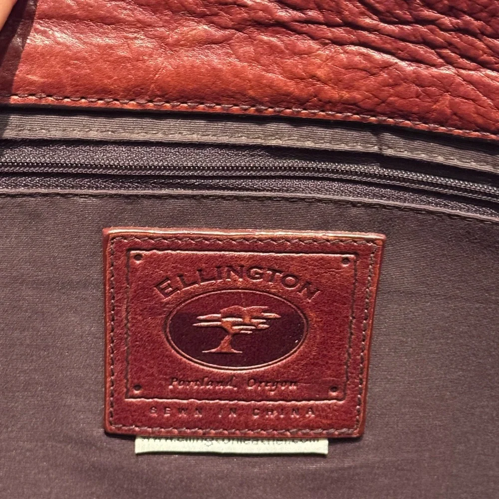 Ellington Brown Leather Briefcase